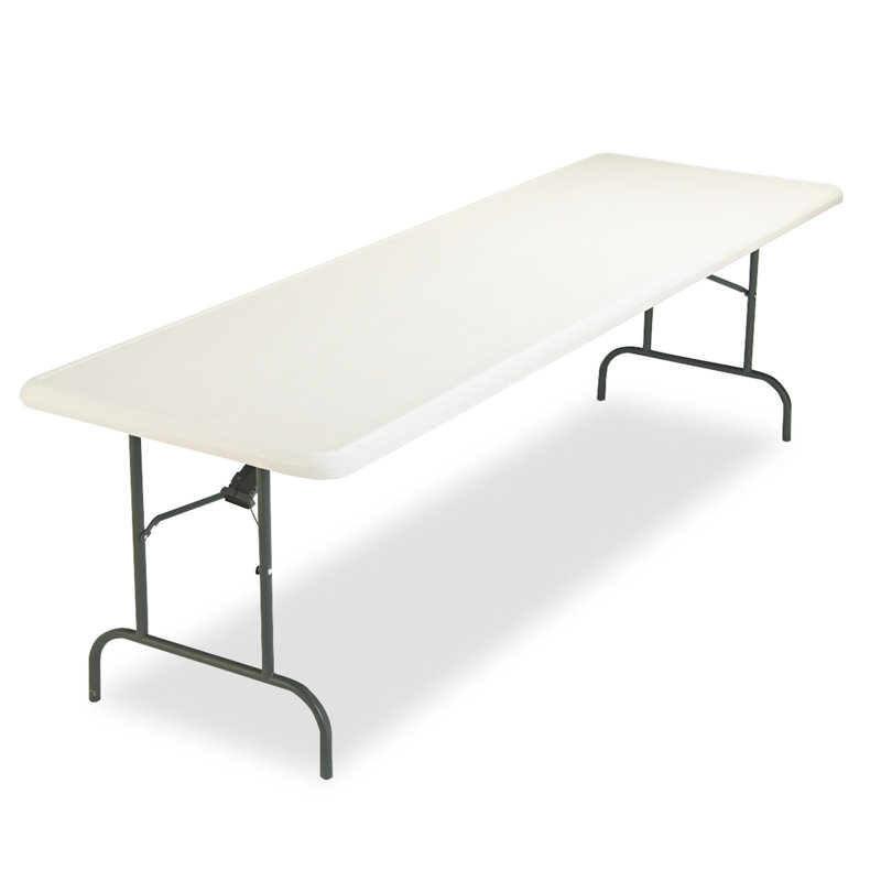 Platinum 96'' Rectangular Folding Table with Steel Legs