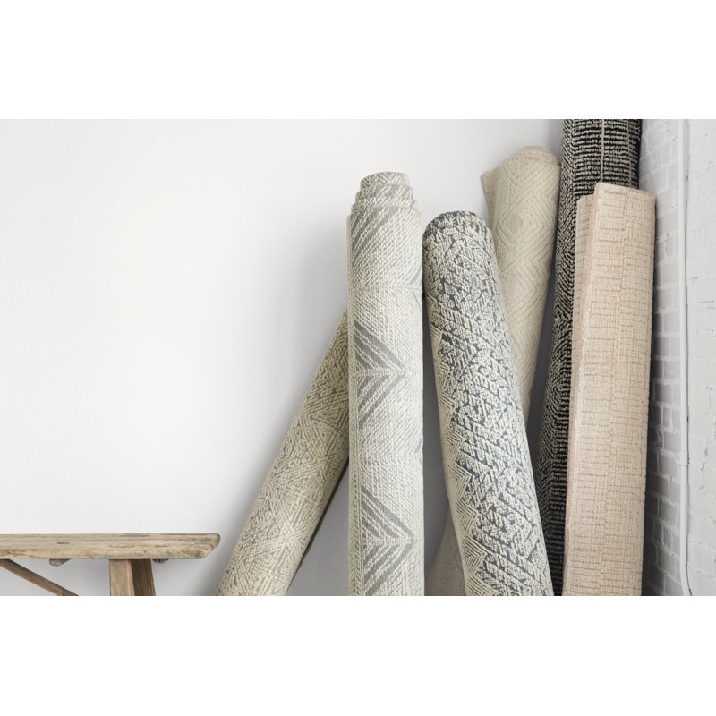 Ellen DeGeneres Handmade Chevron Wool Rug Gray/Ivory 11'6" x 15'