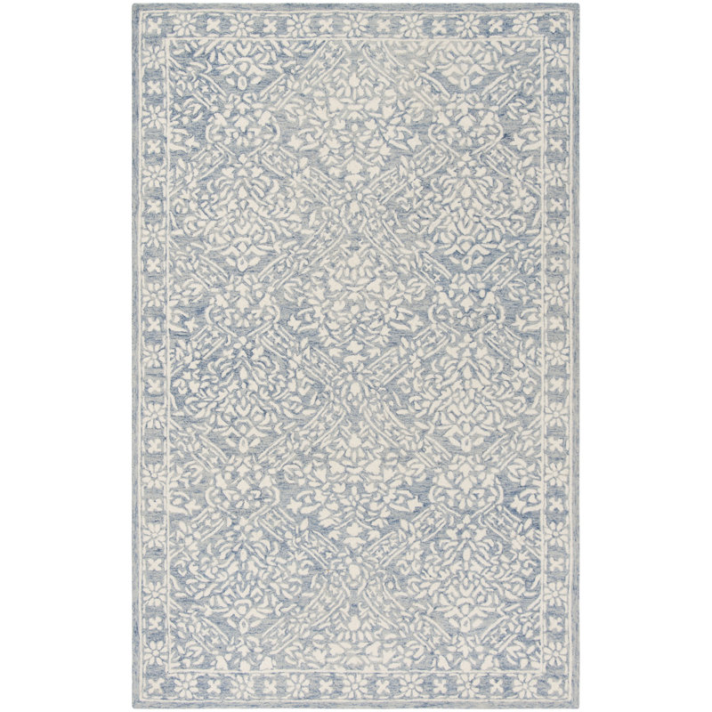 Ivory Elegance 5' x 8' Hand-Tufted Wool Area Rug