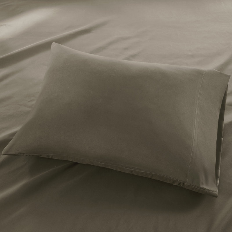 California King Blue Cotton Polyester Microfiber Sheet Set