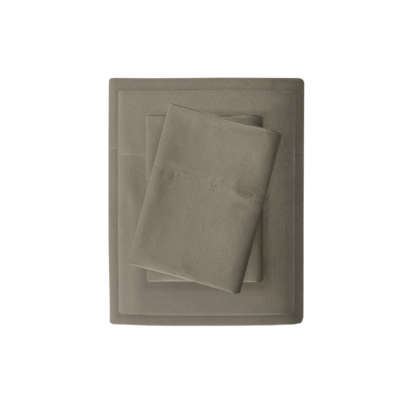 California King Blue Cotton Polyester Microfiber Sheet Set