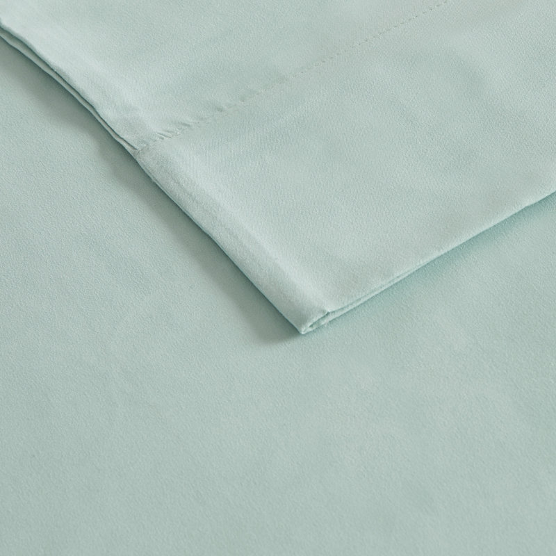 White Twin Deep Pocket Cotton Microfiber Sheet Set