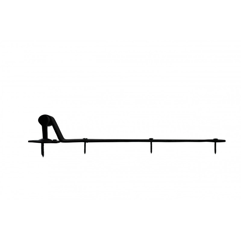 Black Wrought Iron Offset Pintle Shutter Hinges Set