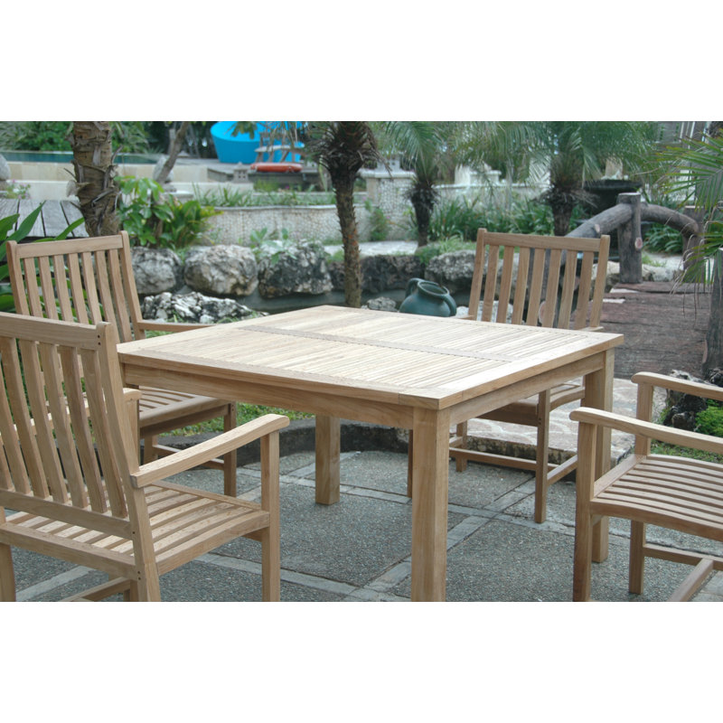 Windsor 4 - Person Square Teak Outdoor Dining Set