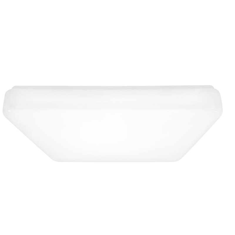 White Acrylic LED Geometric Flush Mount Light