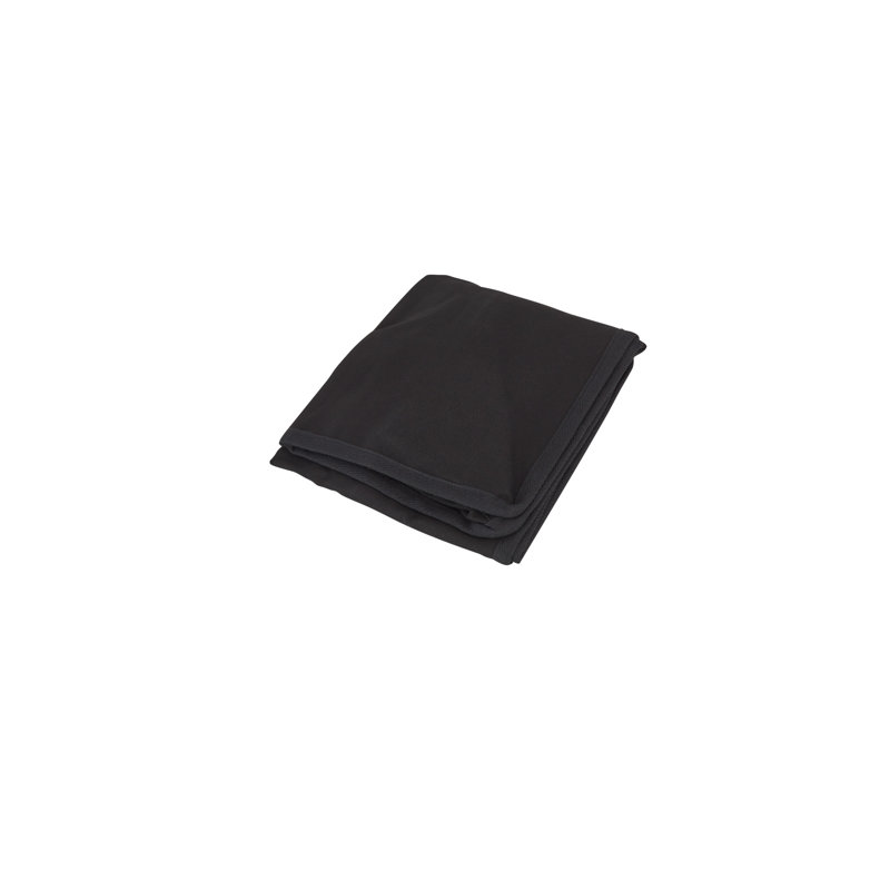 Black Linen Closet Basket Liner, 16.75" Wide