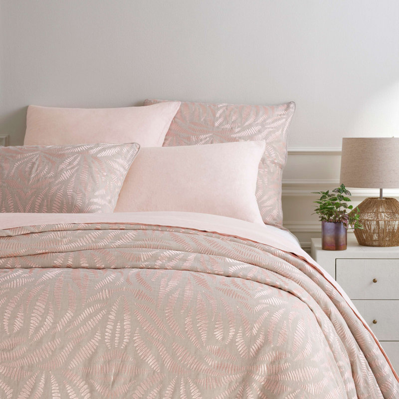 Standard Slipper Pink Linen Sham