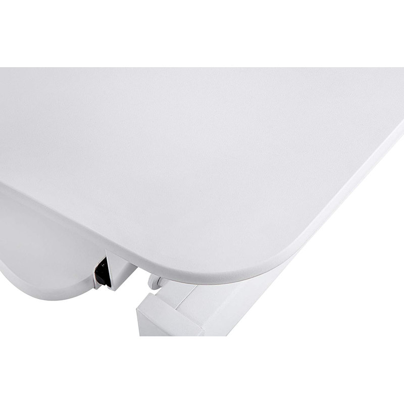 White 36" Electric Height Adjustable Standing Desk Converter