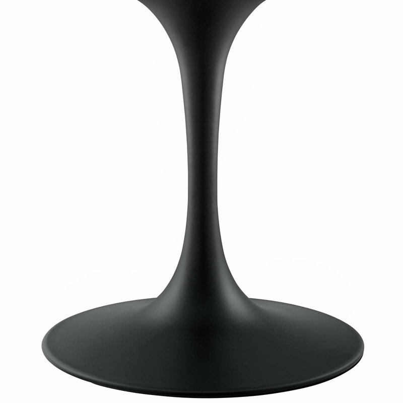 Lippa 78" White Wood Oval Dining Table with Black Base