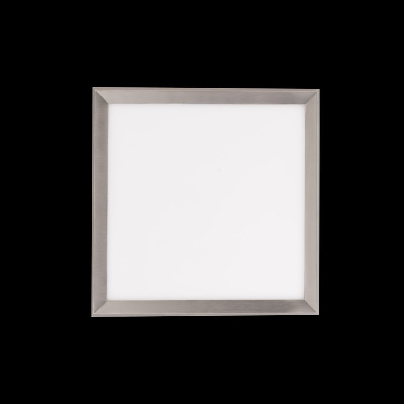 Sleek Ultra-Slim Aluminum LED Flush Mount in Brushed Nickel
