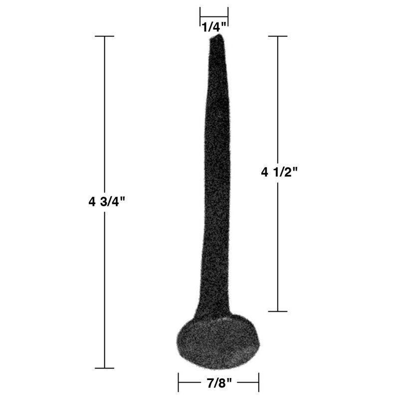 Black Wrought Iron Decorative Clavos Nails Pack of 10