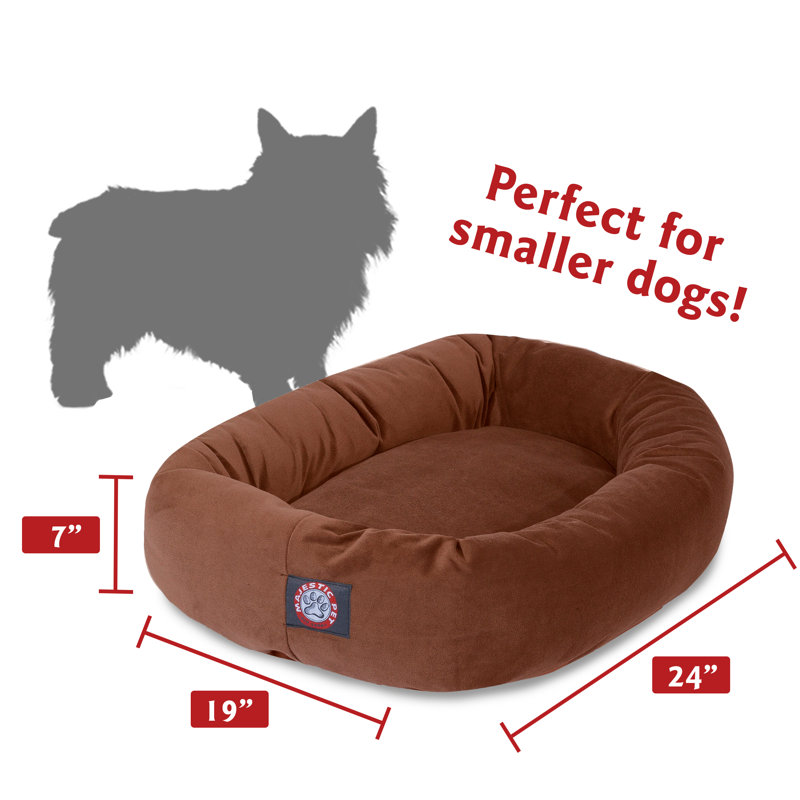 Small Rust Suede Waterproof Outdoor Pet Bed
