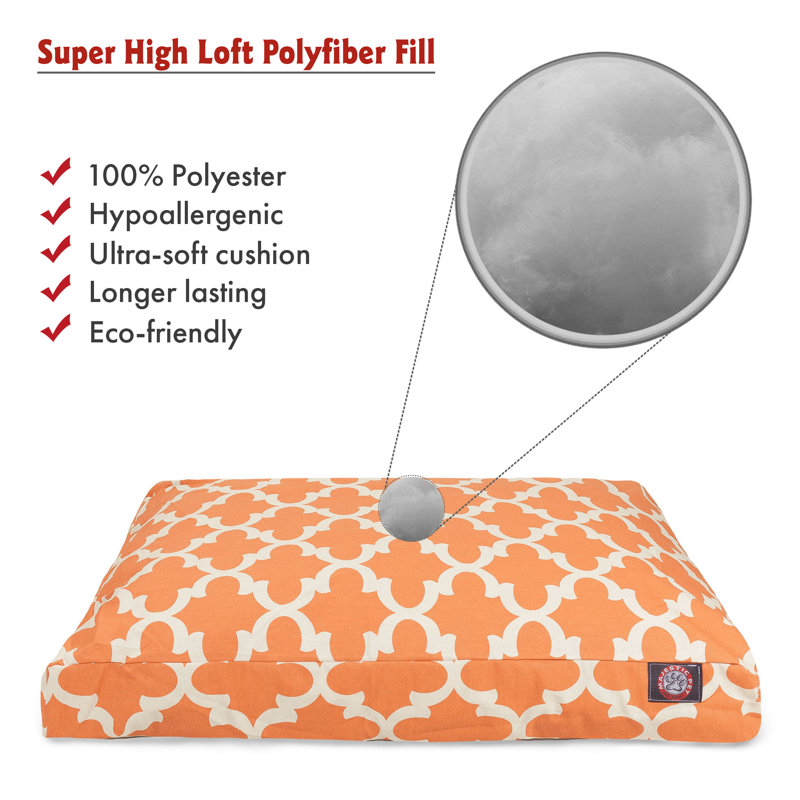 Peach Trellis Large Outdoor Waterproof Pet Bed