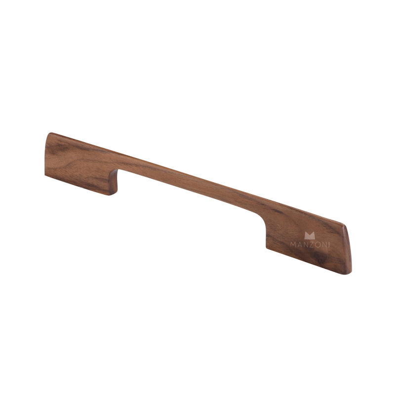 8 13/16'' Walnut Wood Bar Pull with Mounting Hardware