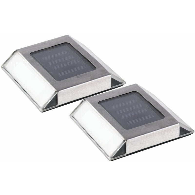 Stainless Steel Solar LED Pathway Lights Multipack