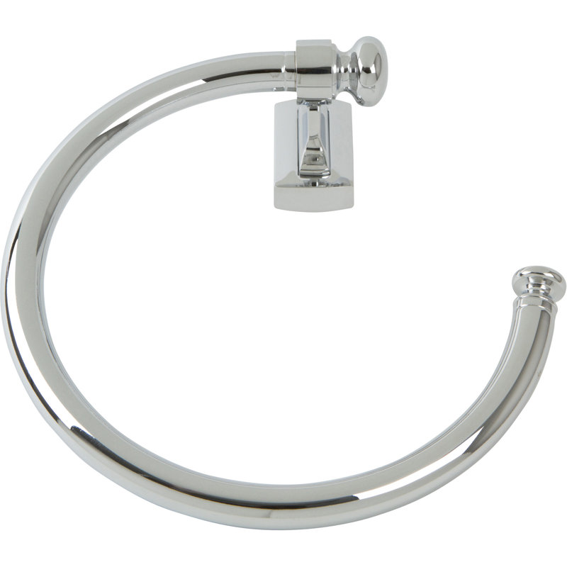 Polished Nickel Modern Wall Mounted Towel Ring