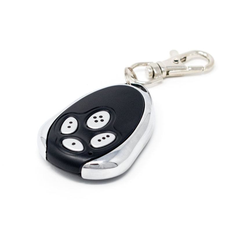 Black and Silver Remote Control for Sliding Gate Openers