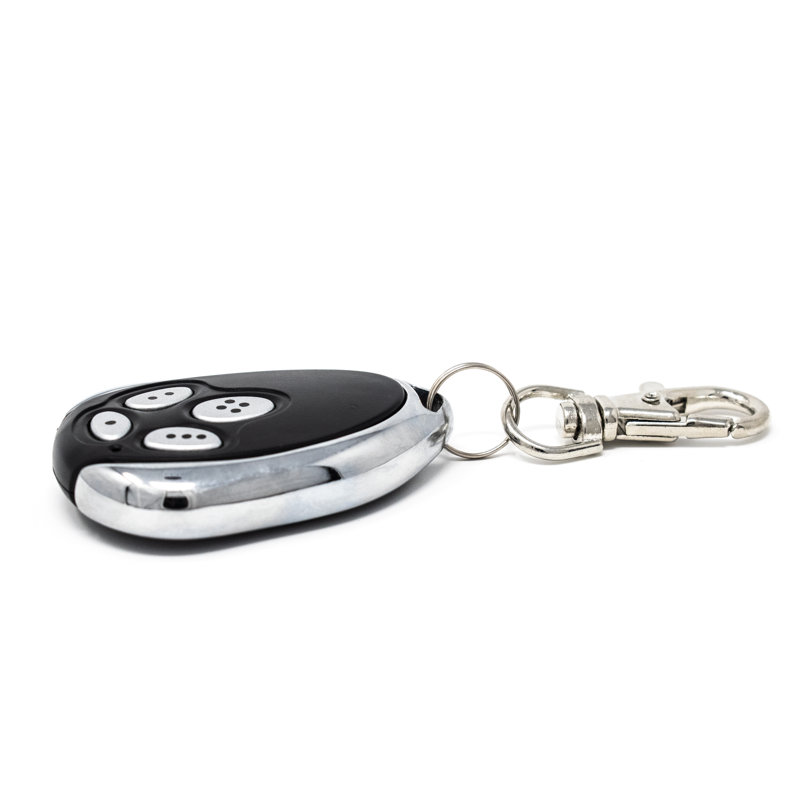 Black and Silver Remote Control for Sliding Gate Openers