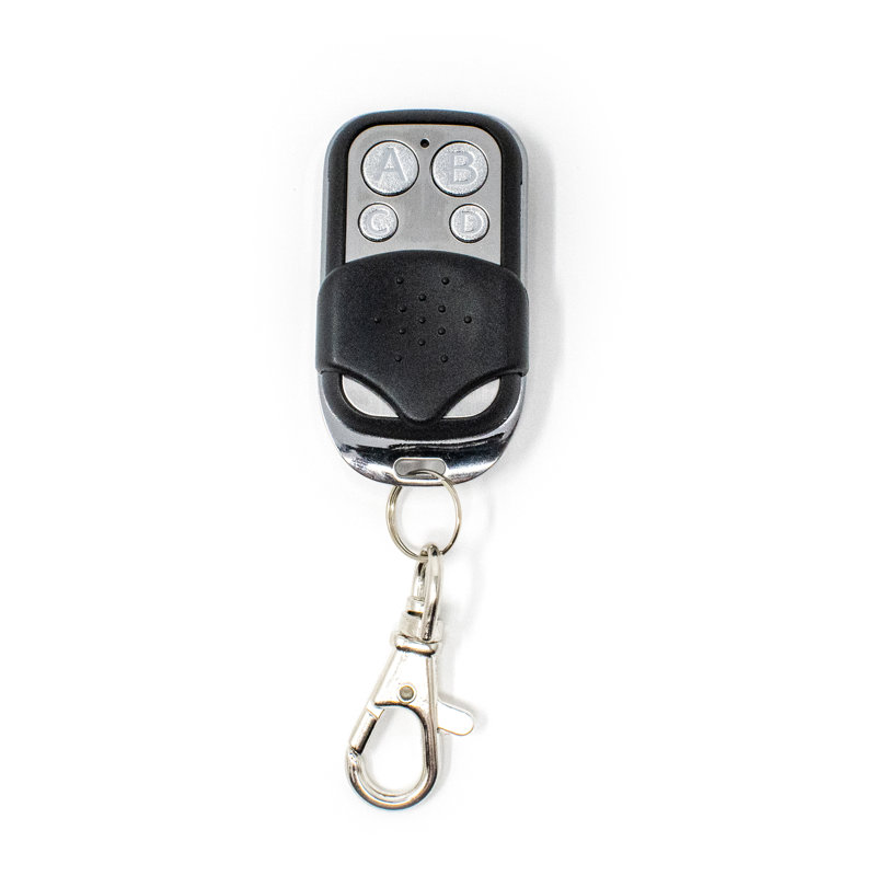 Black 4-Channel Remote Control with Clasp
