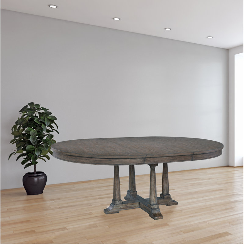 Lincoln Park Reclaimed Wood Extendable Oval Dining Table