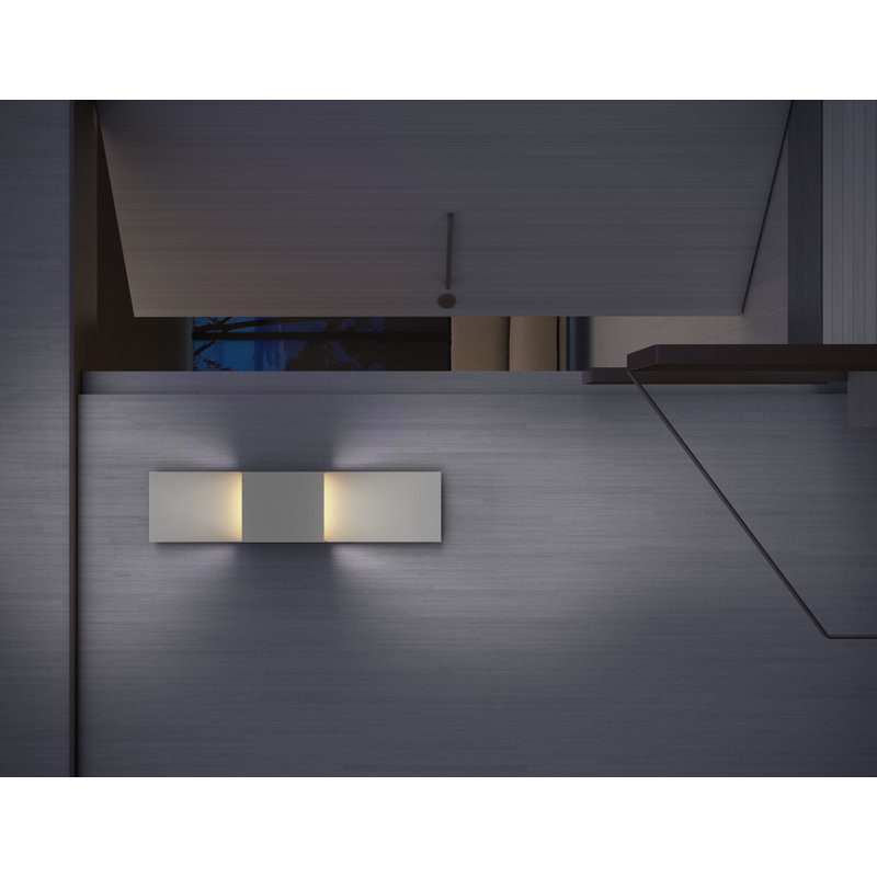 Textured Gray Aluminum LED Wall Sconce