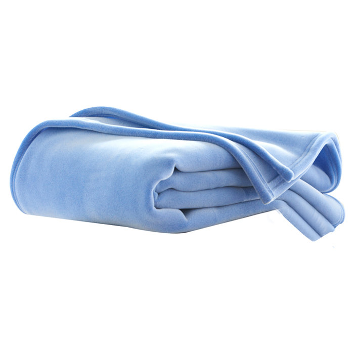 Luxurious King-Sized Ivory Fleece Reversible Blanket
