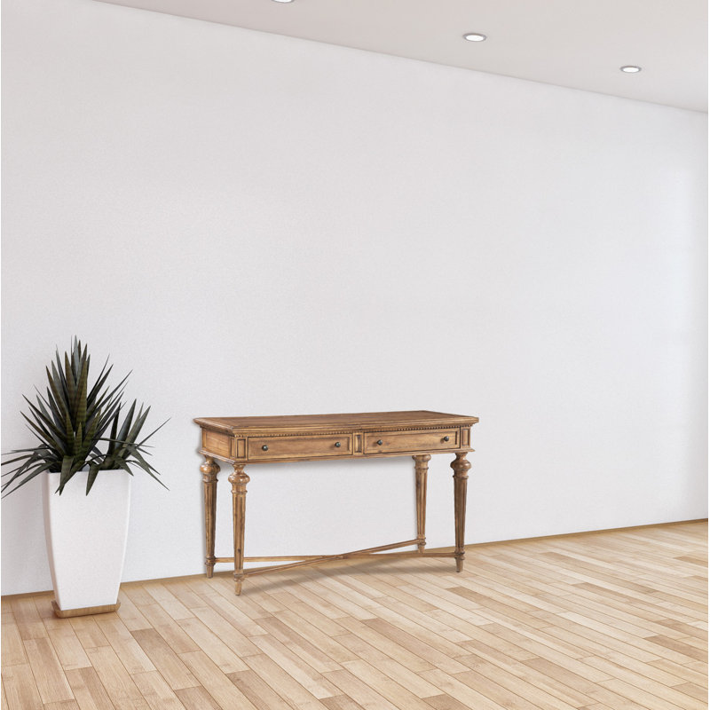Wellington Hall Beige Rectangular Sofa Table with Storage