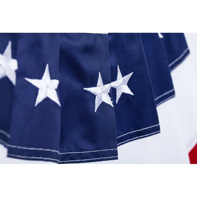 Patriotic Red White and Blue Polyester Bunting