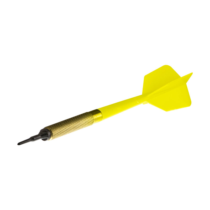 Yellow Brass Commercial Soft Tip Bar Darts Set