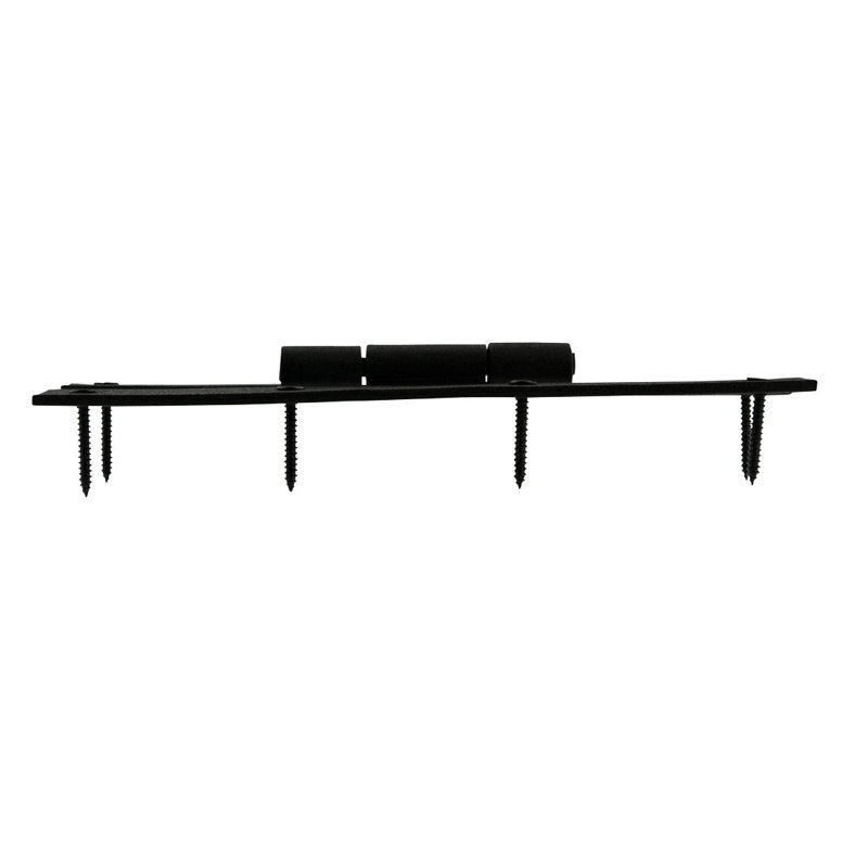 7" Black Wrought Iron H-Style Flush Gate Hinges