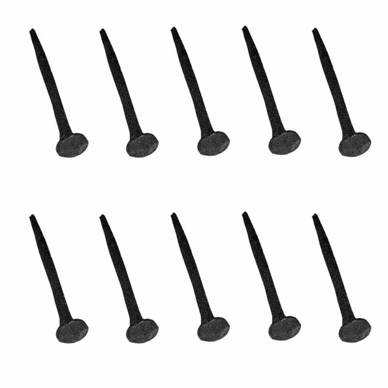 Black Wrought Iron Decorative Clavos Nails Pack of 10