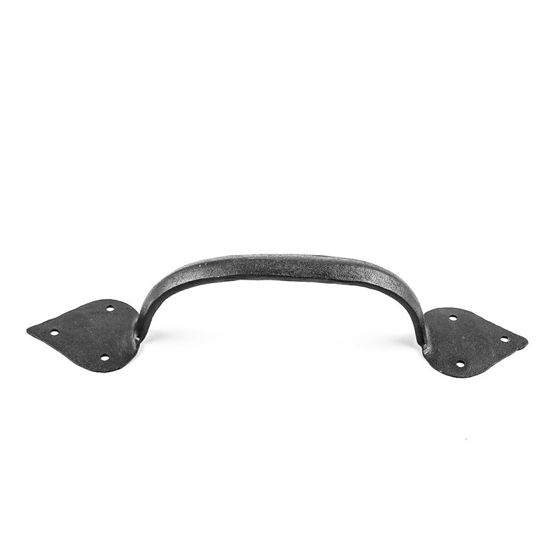 Black Wrought Iron Heart Tip Door Pull Handle