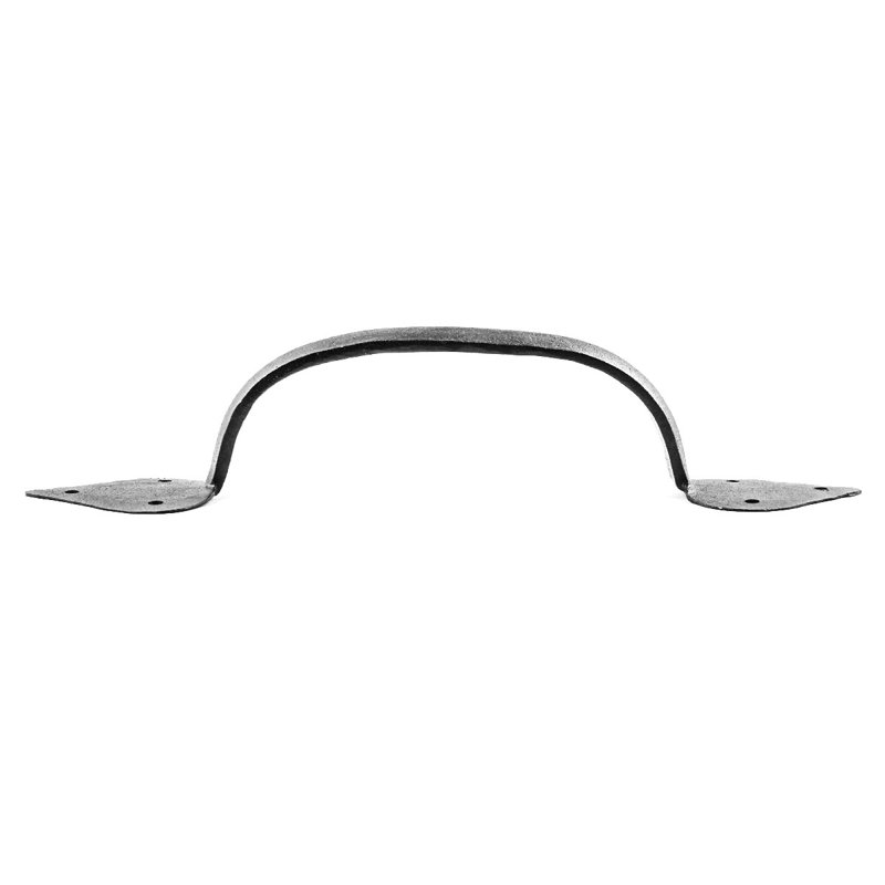 Black Wrought Iron Heart Tip Door Pull Handle