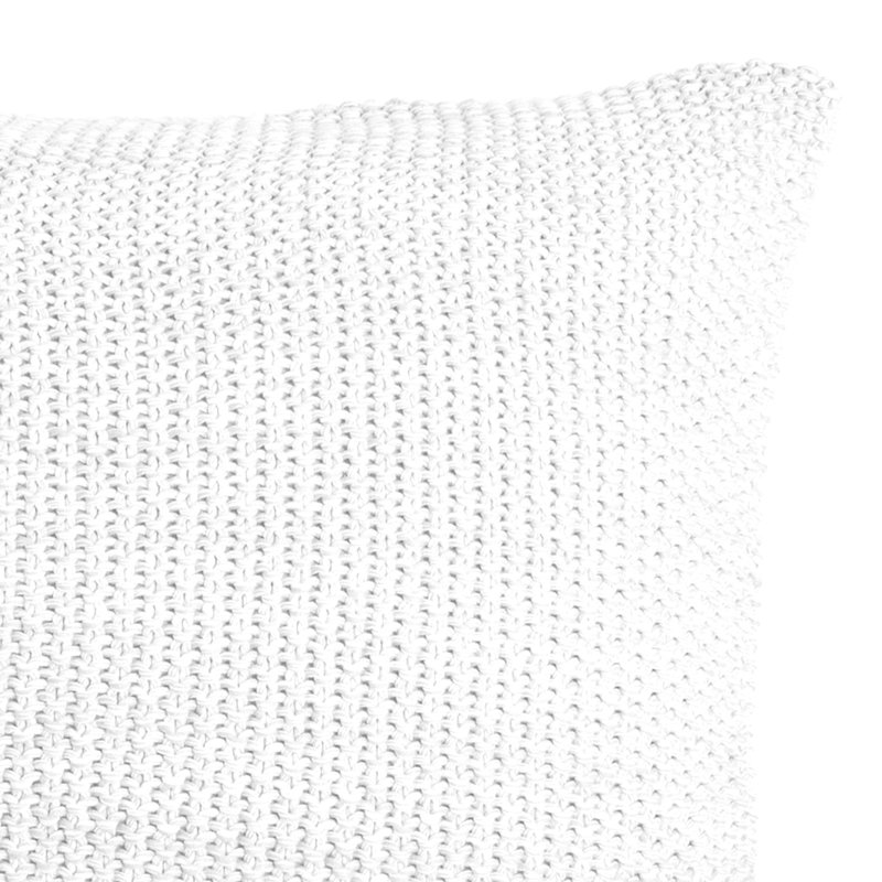 Charcoal Cotton Square Throw Pillow with Removable Insert