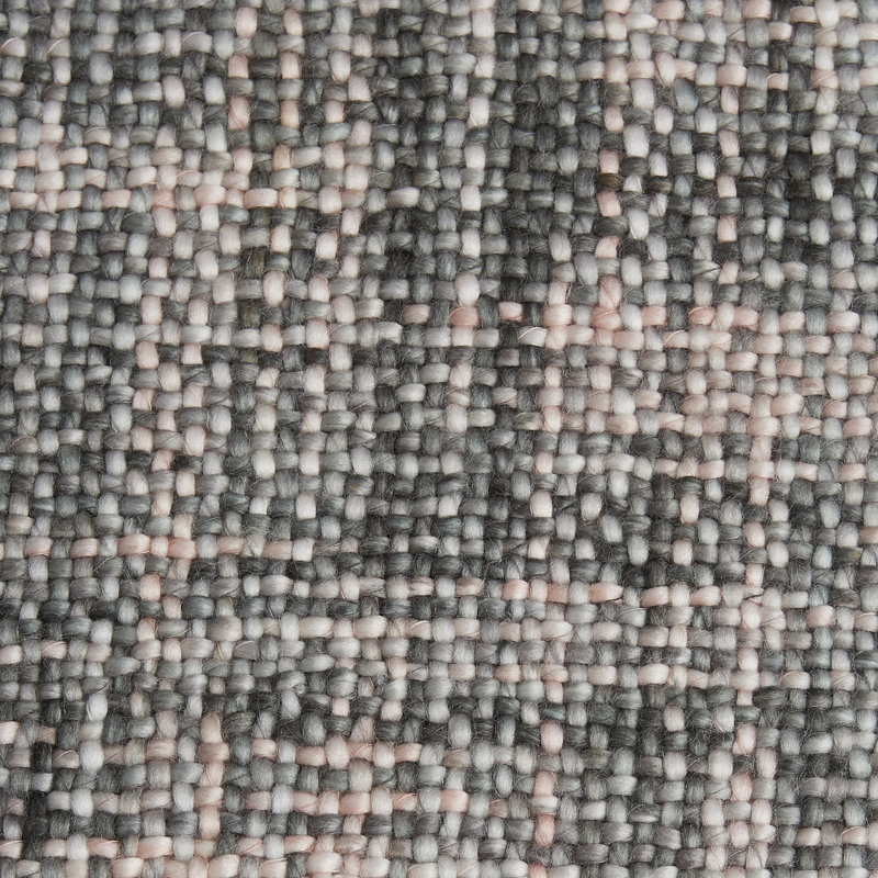 Gray Cotton Reversible Throw Blanket with Fringe