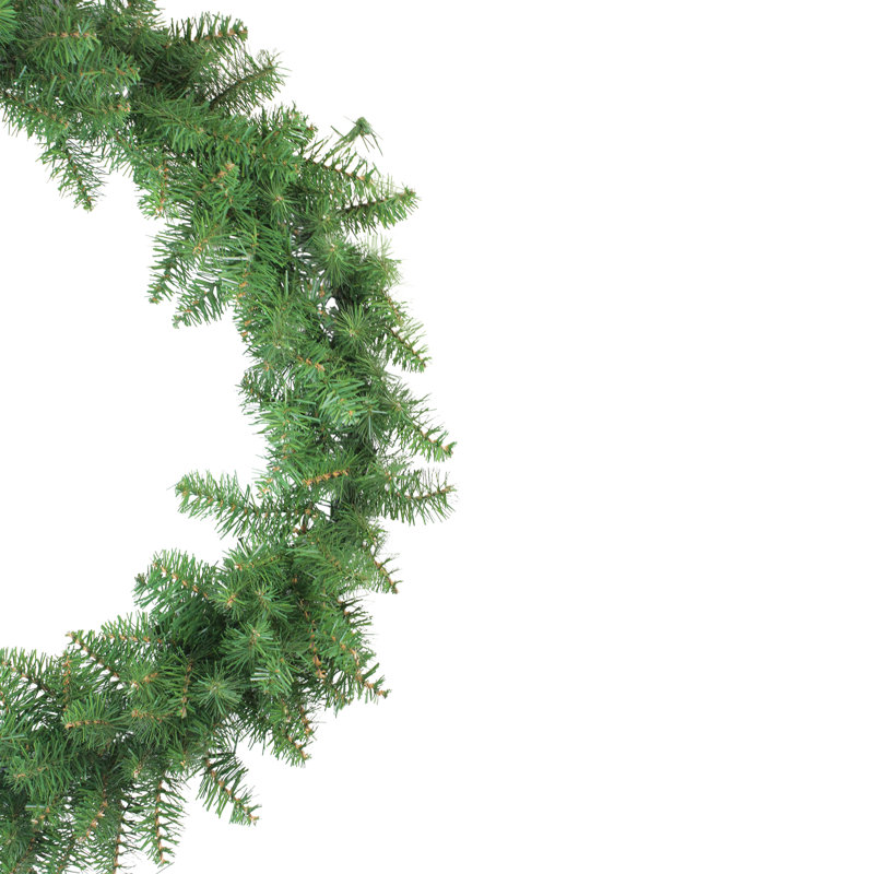 Traditional Buffalo Fir 36-Inch Unlit Christmas Wreath with Metal Frame