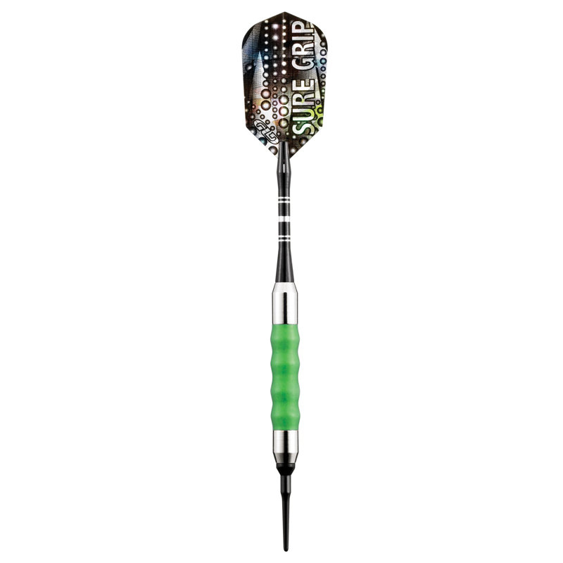 Viper Sure Grip Green Nickel Silver Soft Tip Darts Set