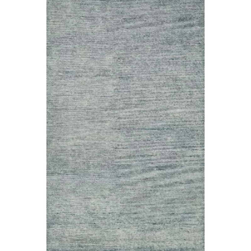 Serena Sea Blue Hand-Knotted Bamboo Viscose 8' x 10' Rug