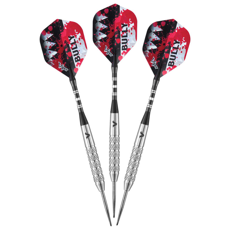 Viper Bully 24 Gram Silver Tungsten Steel Tip Darts Set