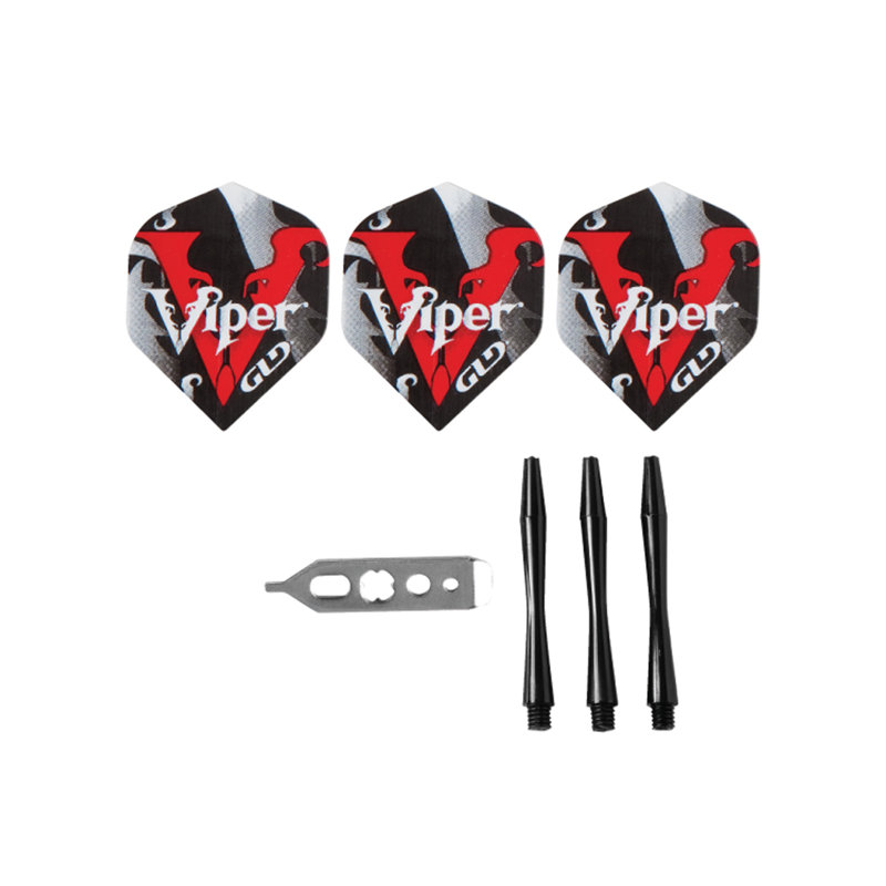 Viper Bully 24 Gram Silver Tungsten Steel Tip Darts Set
