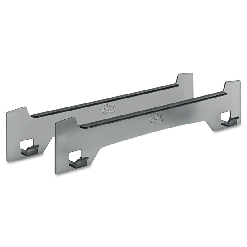Smoke Gray Plastic Wall-Mounted Easel Hanger Set