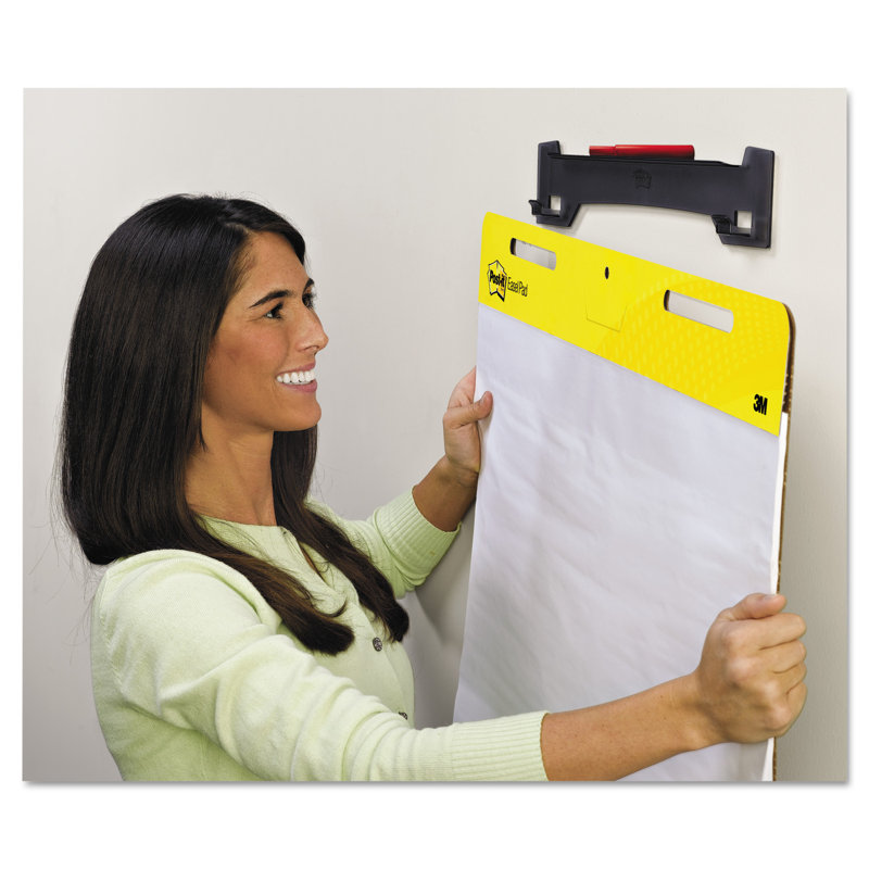 Smoke Gray Plastic Wall-Mounted Easel Hanger Set