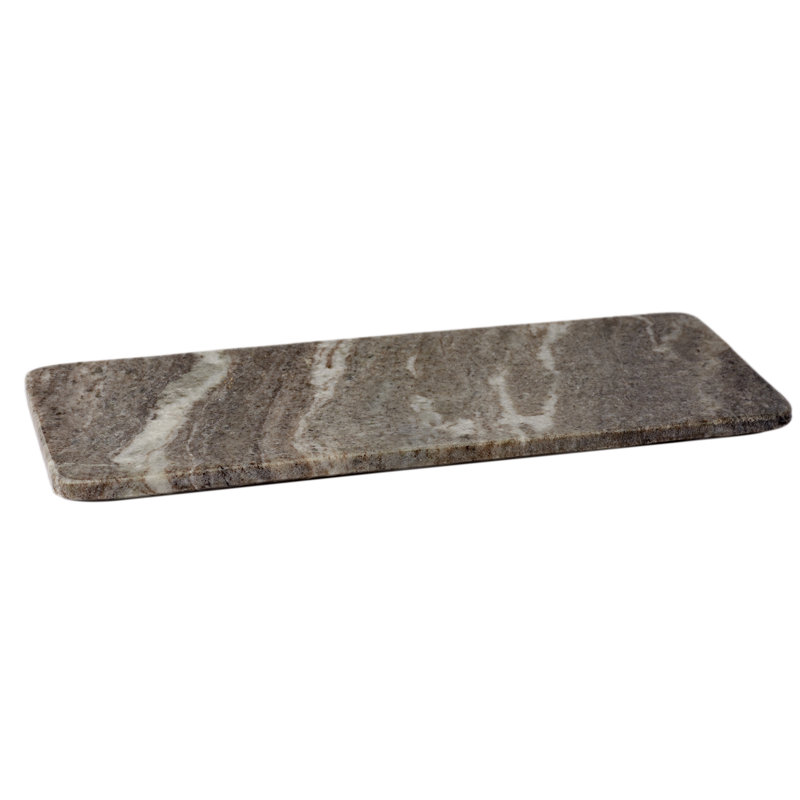 Gray Marble Rectangular Serving Tray