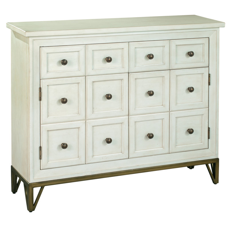 White Mahogany Transitional Accent Chest with Levelers