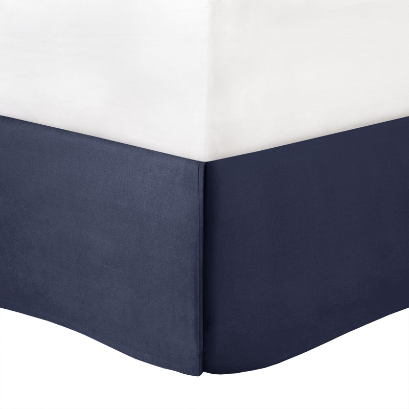 Navy Pintuck Embellished California King Comforter Set