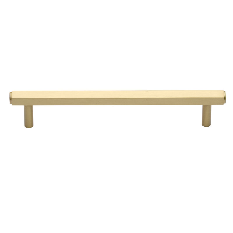 Modern Satin Brass 8-inch Cabinet Bar Pull with Mounting Hardware