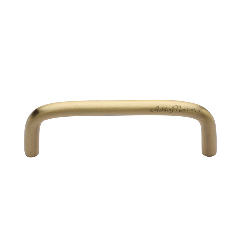 Satin Brass 6'' Solid Brass Cabinet Bar Pull