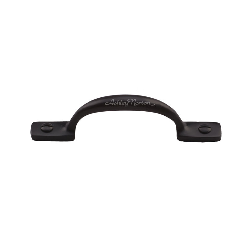 Solid Brass 6.125" Arch Pull Bar with Mounting Hardware