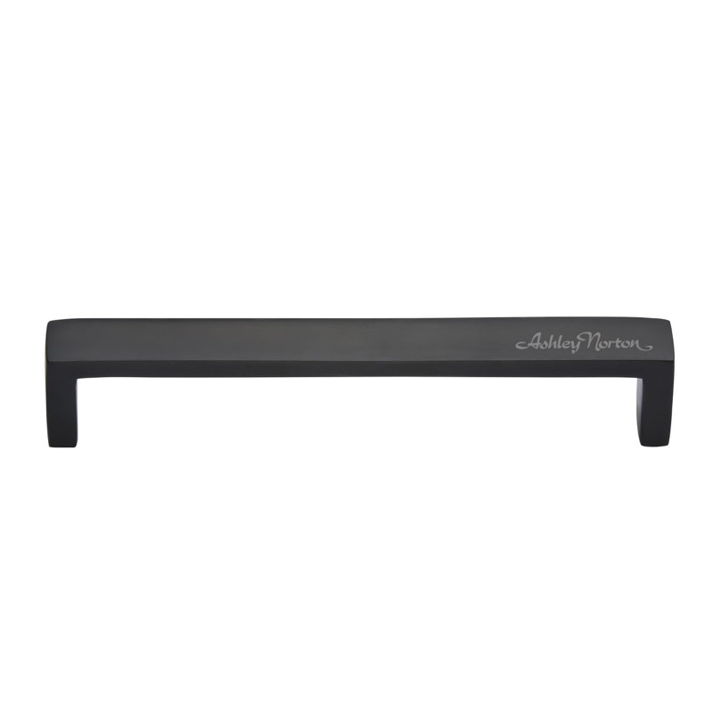 Modern Flat Black Solid Brass Cabinet Bar Pull