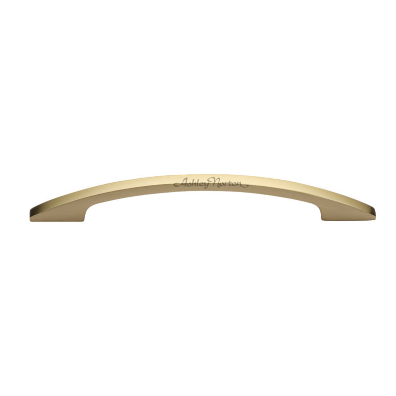 Satin Brass 8-inch Solid Brass Cabinet Arch Pull